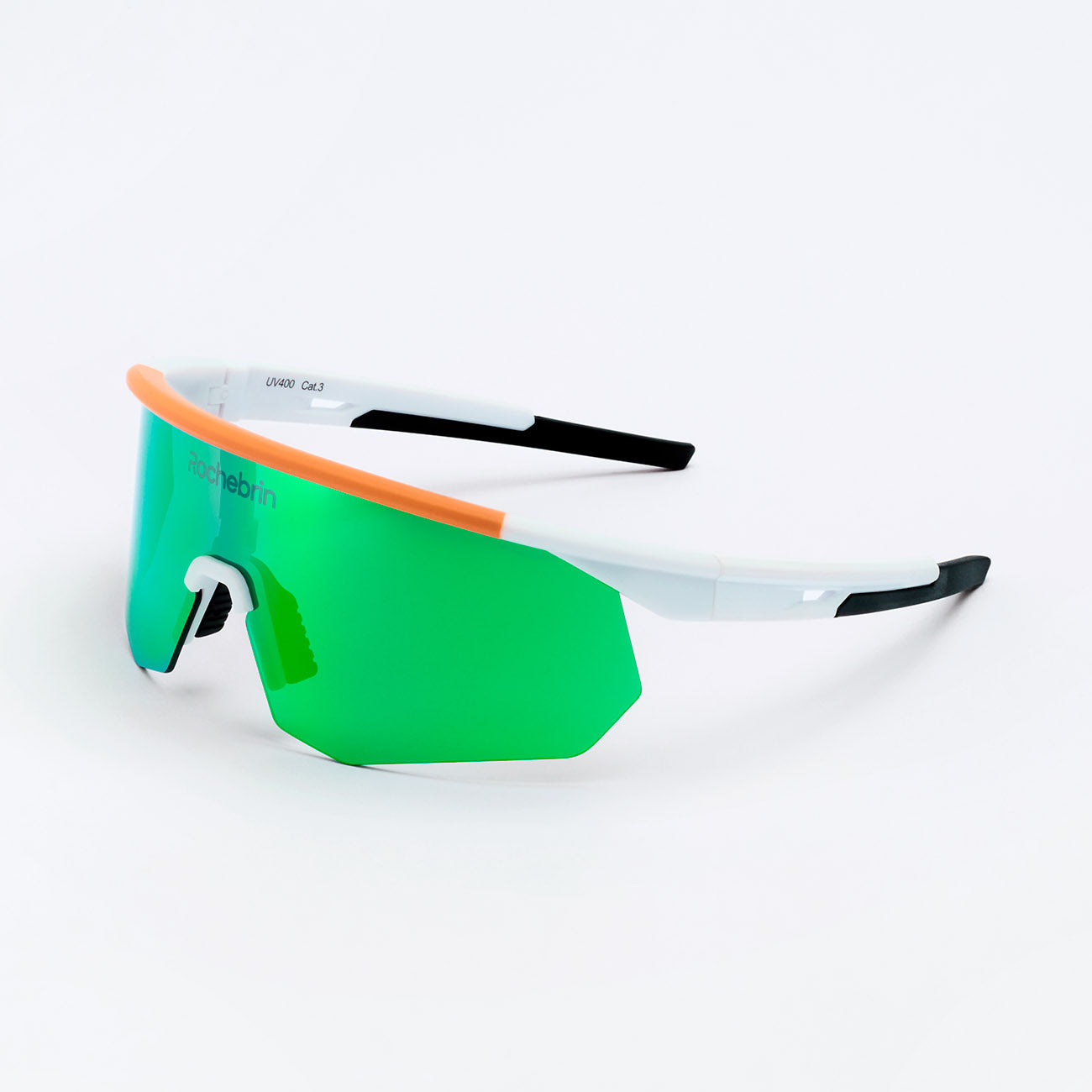 Lunette de sport Snel Perf blanche et verte – Rochebrin