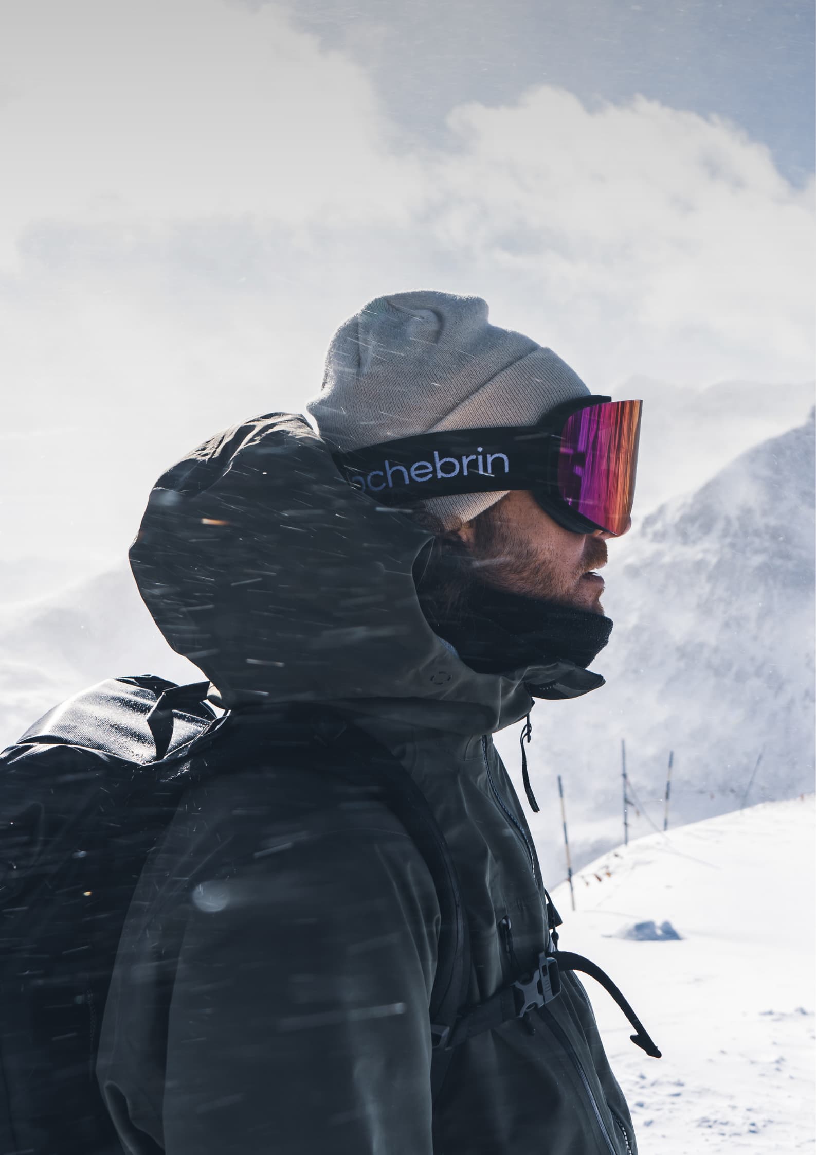 masque de ski avec écran rochebrin 